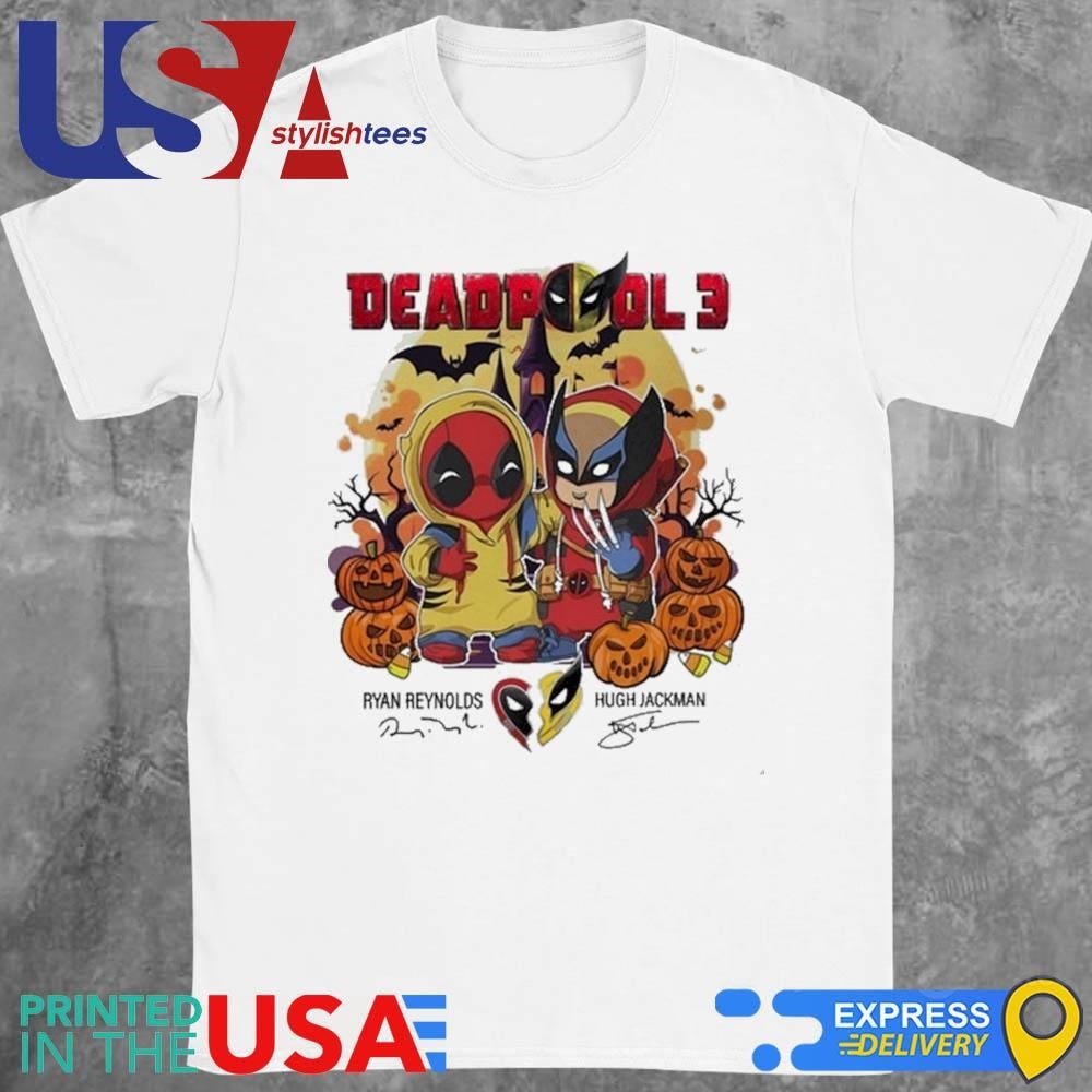 Deadpool And Wolverine Halloween Signatures 2024 Shirt USAStylishTees