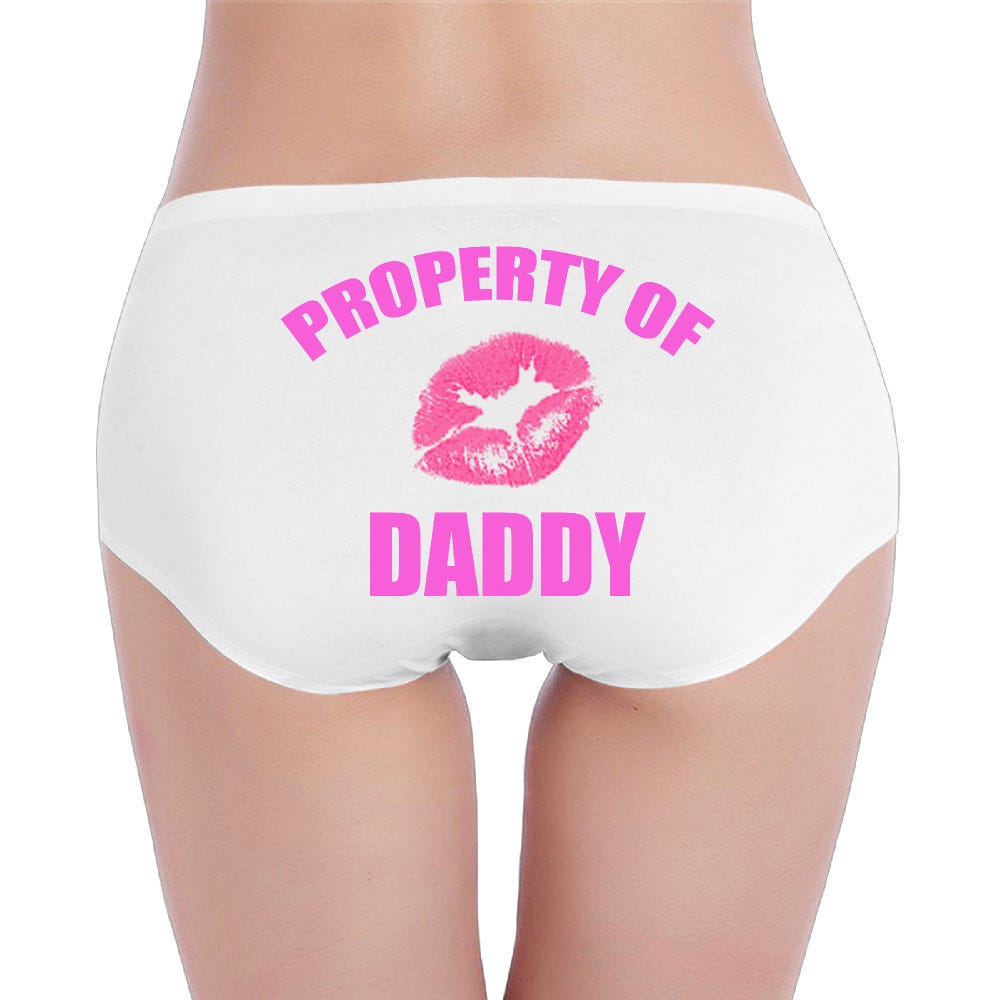 Property Of Daddy Sexy Hipster College Girls Cotton Underwear