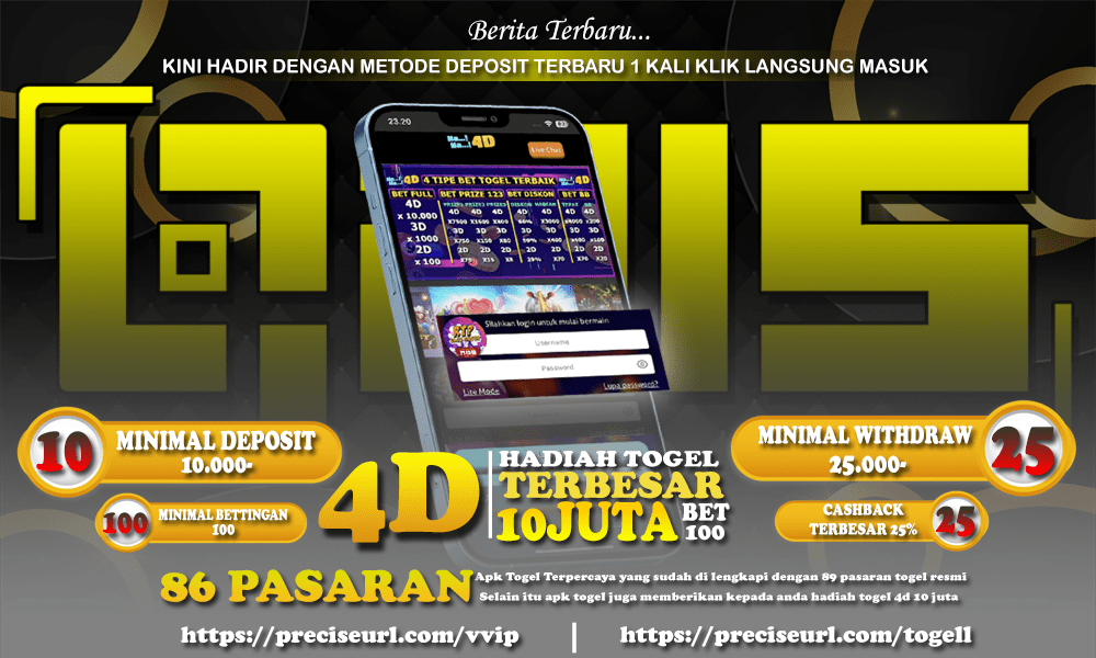 SITUS TOGEL TERPERCAYA DEPOSIT QRIS SATU KALI KLIK