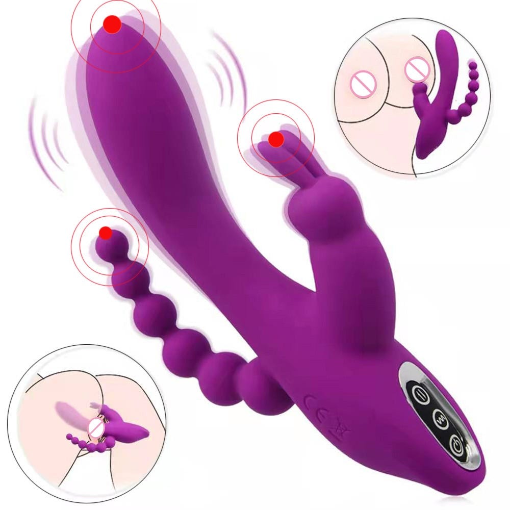 3 In 1 Sex Toy Dildo Rabbit Vibrators For Woman Clitoris Massage by Fbt2551 Medium photo