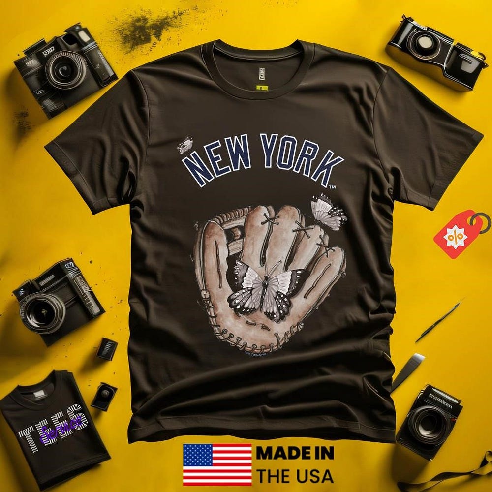 New York Yankees Baseball Glove Butterfly shirt | by Teesservice LLC ...