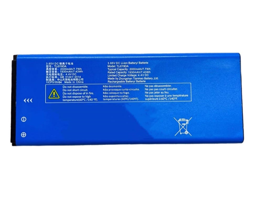 High-quality replacement batteries ALCATEL TLi019DA
