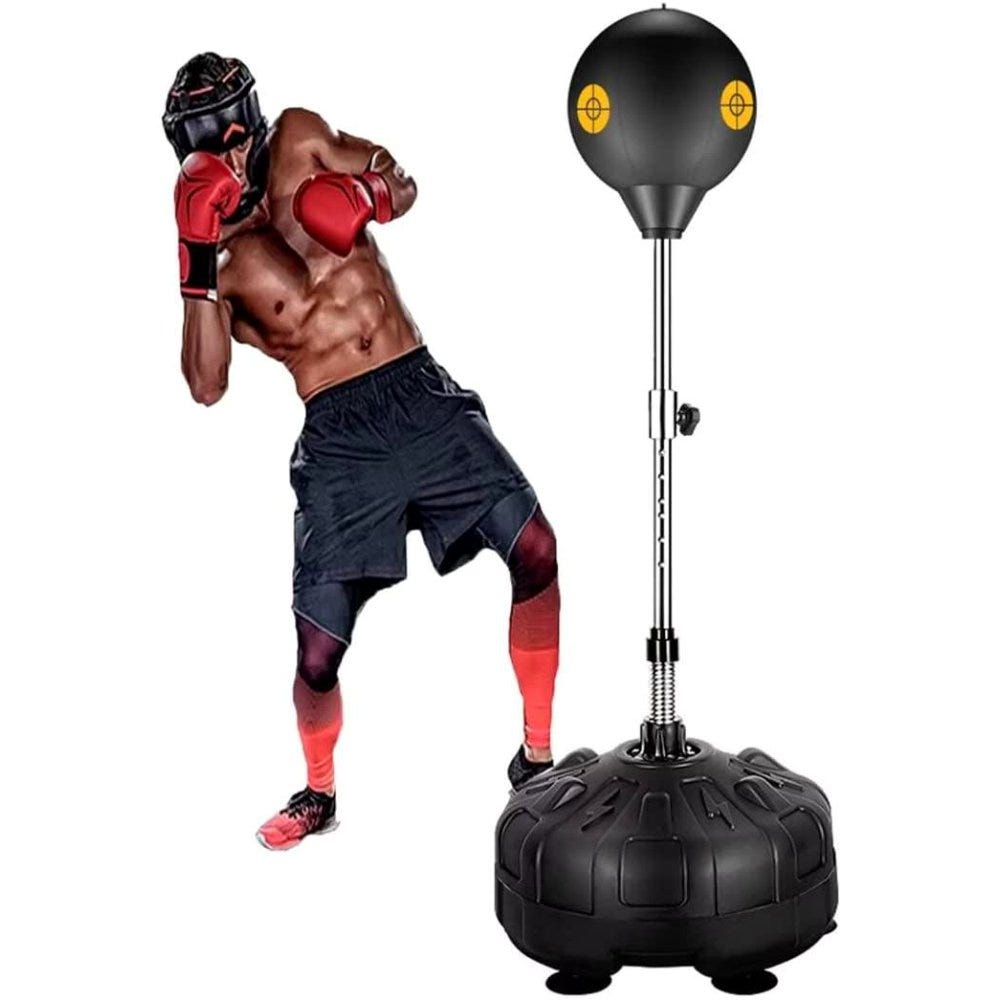 Adjustable Height Punching Bag with Stand Speed Punching Ball and