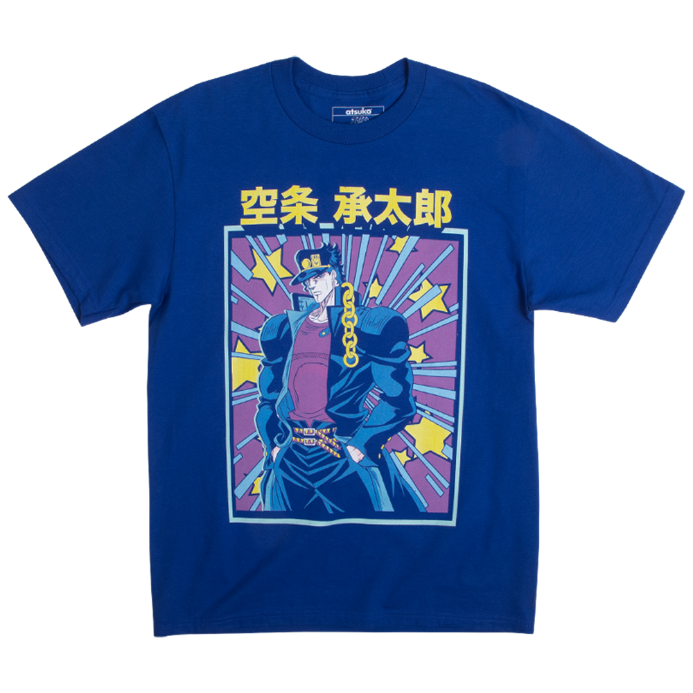 JJBA Jotaro Blue Graphic Tee AK2311 - The Official JJBA™ Merchandise ...