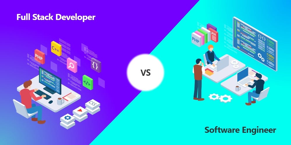 Full Stack Developer vs Software Engineer — Who is what? | by James ...
