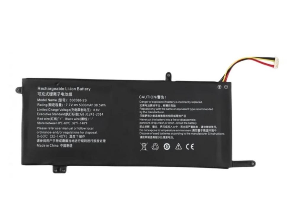 Hoogwaardige vervangbare batterij HAIER 506588–2S 5000mAh/38.5Wh 7.7V