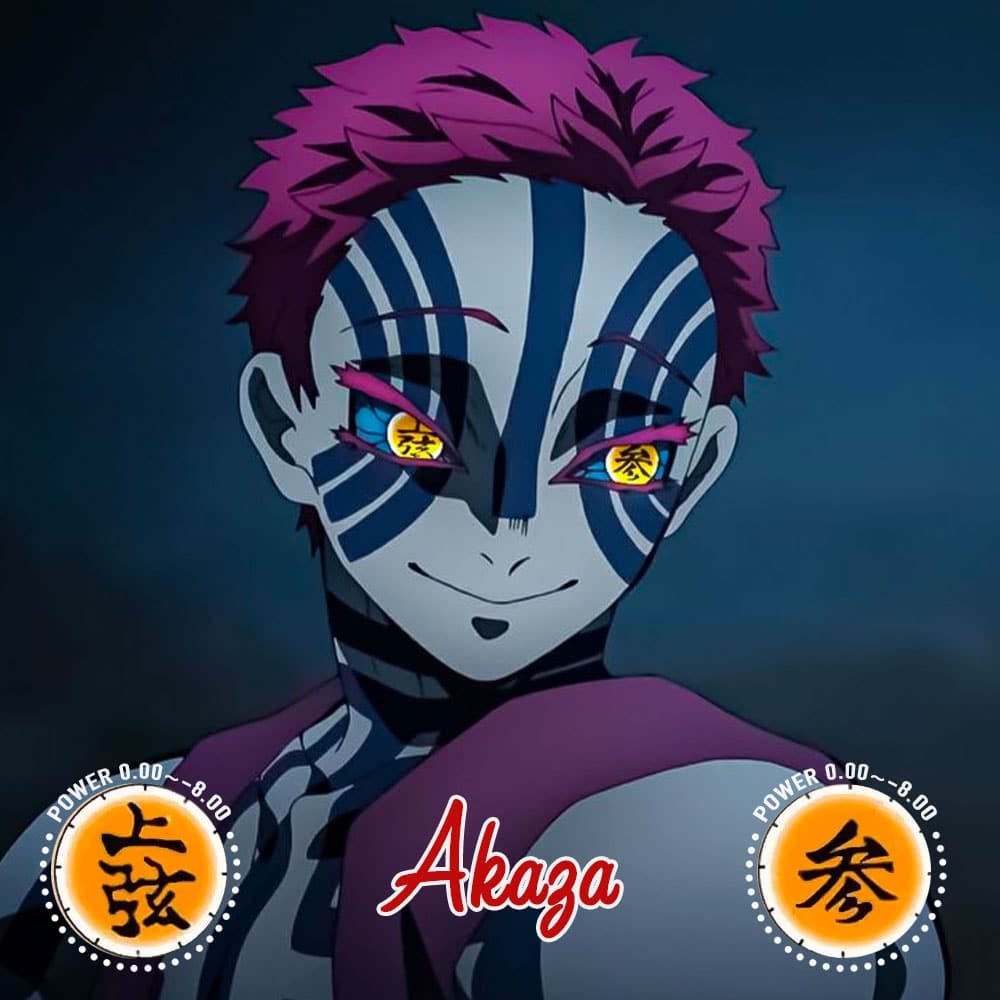 Demon Slayer Akaza Halloween Contacts | by Colored Contacts | Medium