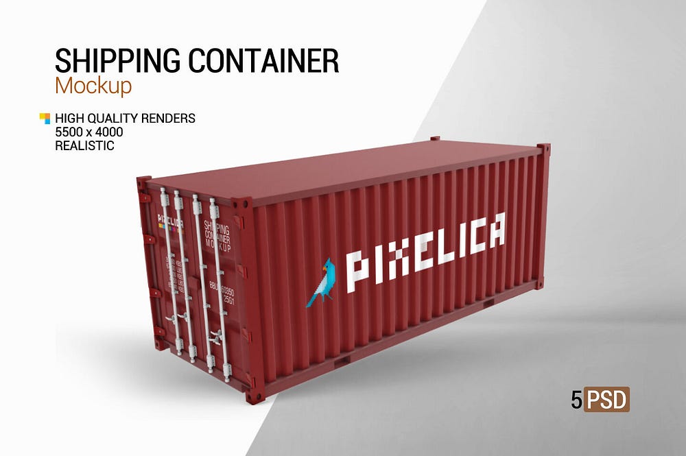 148+ Free Download Famous Shipping Container Mockup References Psd ...
