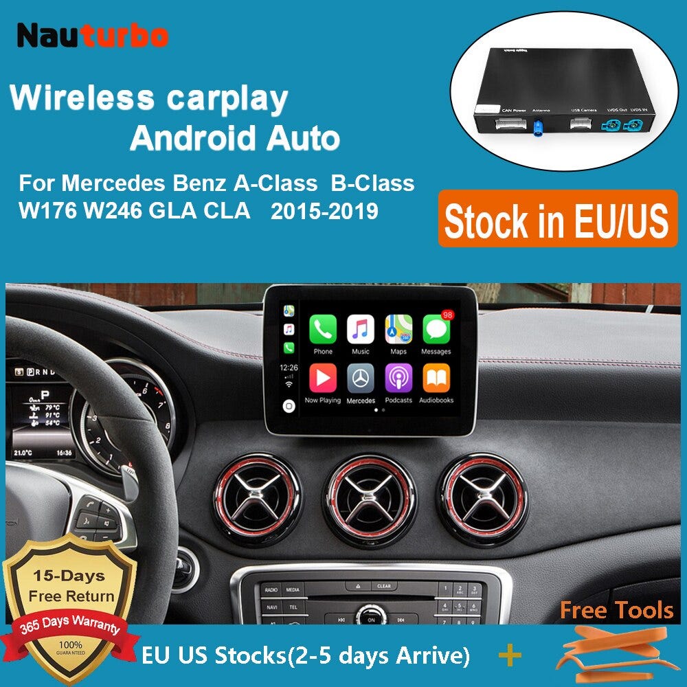 Wireless Apple CarPlay For Mercedes Benz A-Class W176 B-Class W246 with  Mirror Link AirPlay, by Theautotrip.com