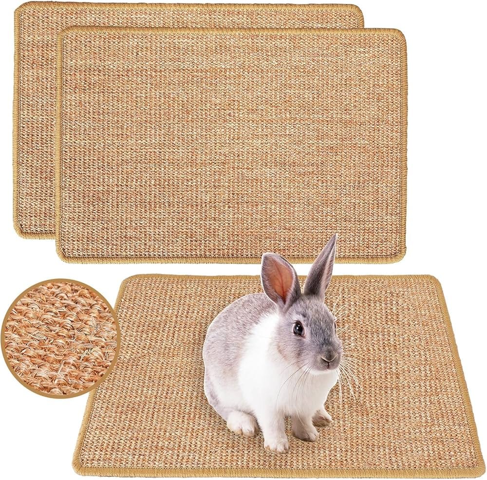 Rabbit Scratching Pad Review: Natural Sisal Mat for Bunny Claws & Teeth