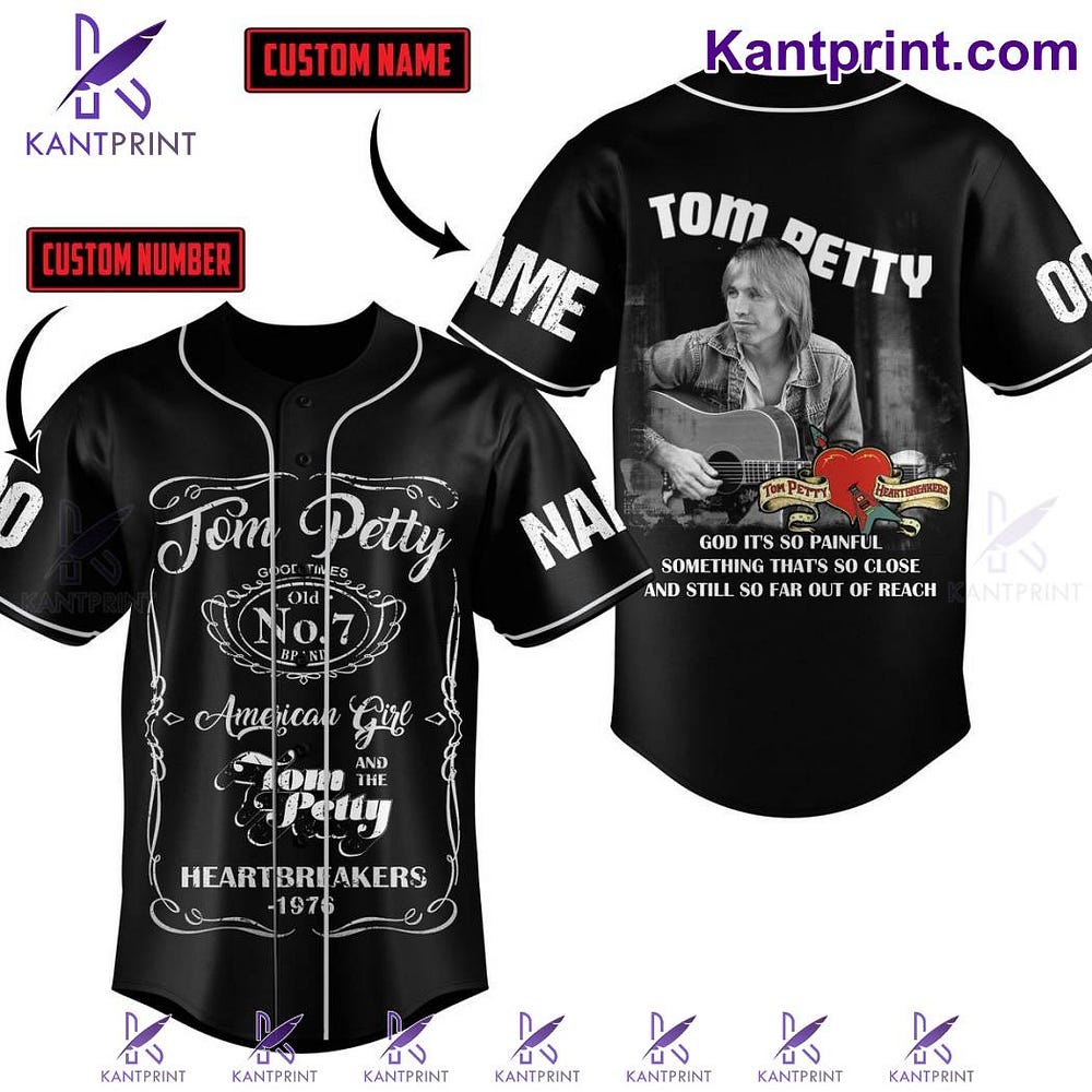 Personalized Tom Petty American Girl Jersey Shirt by Lexuanh Jan