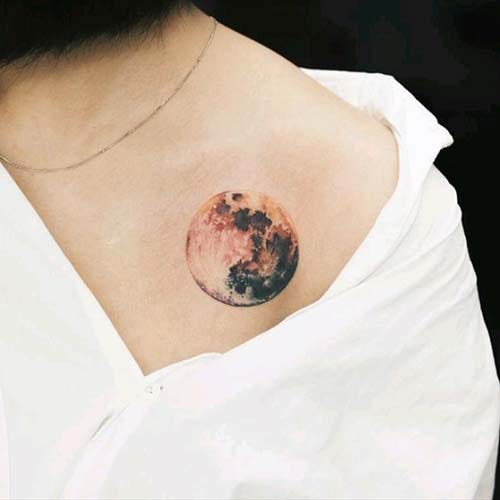 full moon tattoo