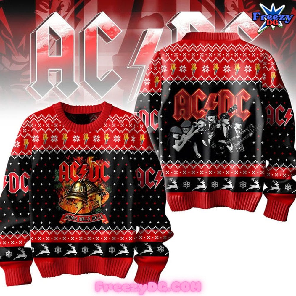 AC/DC Jingle Hells Bells Ugly Sweater | by Johngreen | Medium