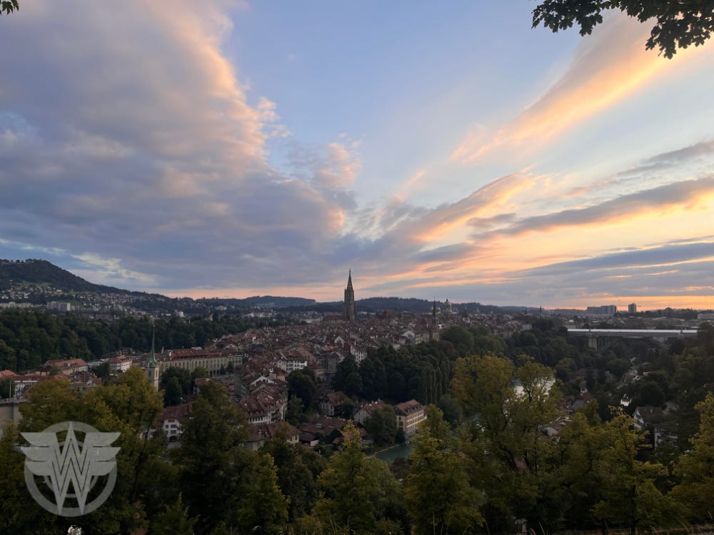 high on the hills of Bern, Switzerland