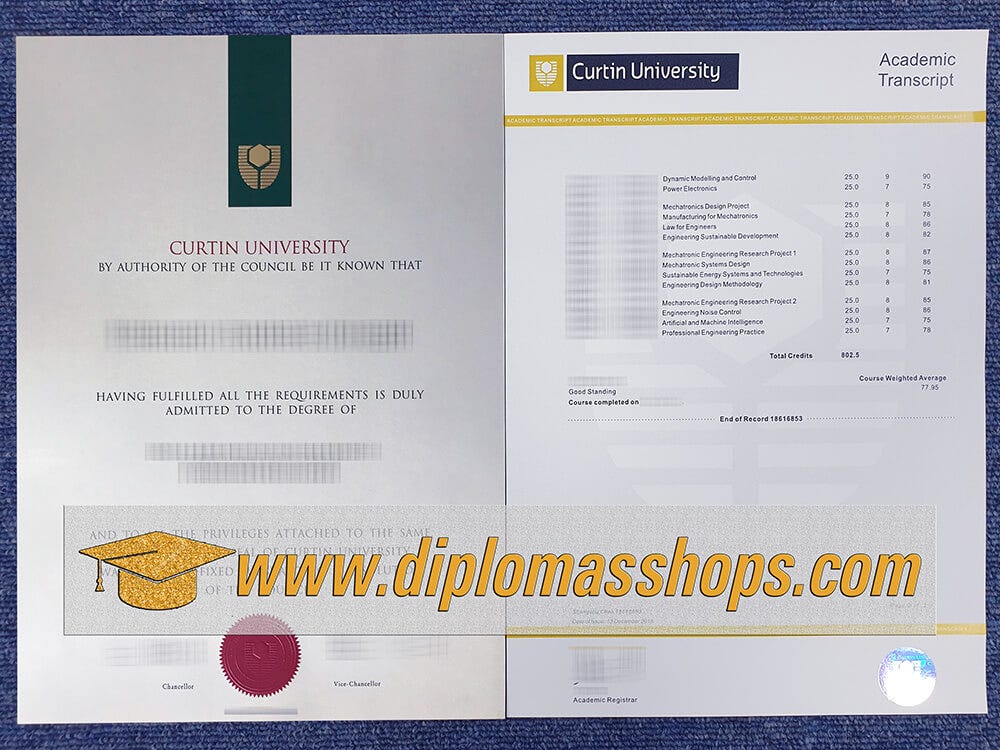 Buy Curtin University Diploma, Curtin University Degree by