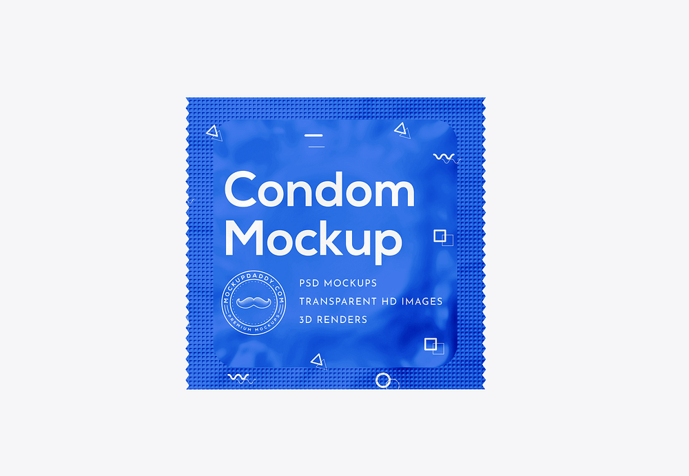 Free Download Cool Matte Metallic Condom Mockup Ideas Psd Template ...