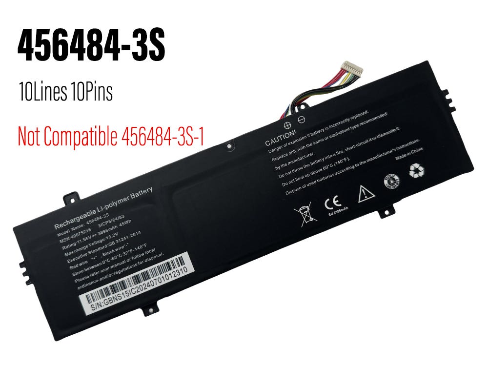 MEDION 456484–3S Akku passend für Medion E16401 E16402 E15303 E15407 15309