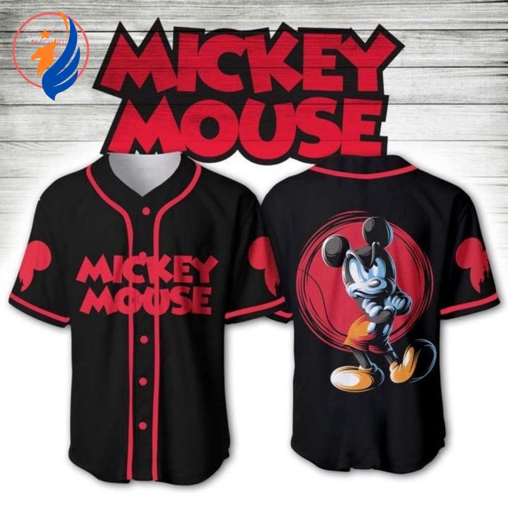 Mickey Mouse Happy Halloween Disney Gift Baseball Jersey — Spooky and Stylish Apparel for Disney…