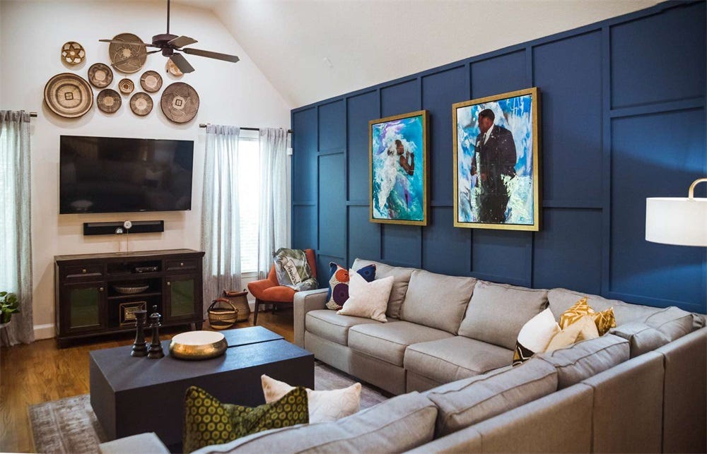 How To Decorate Around A Tv On A Large Wall by nick chen Medium