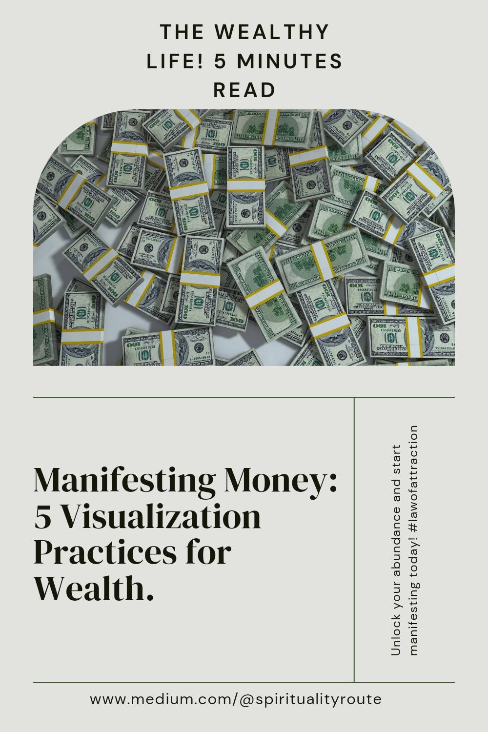 Manifesting extreme personal wealth with visualization techniques