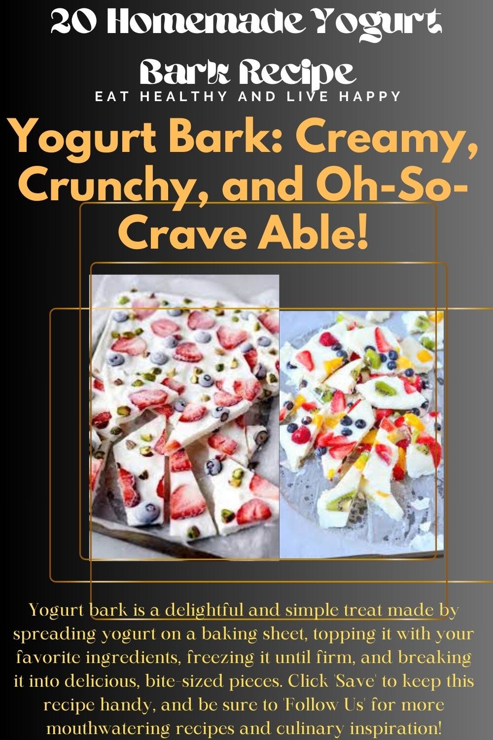 Yogurt Bark Recipe Easy Yogurt Bark Recipe Frozen 20 Homemade