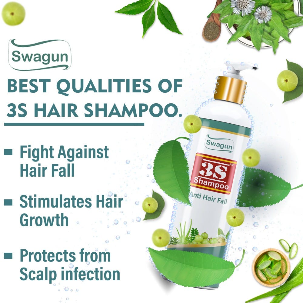 3S Anti-Hair Fall Shampoo is a wonderful shampoo prepared with ...