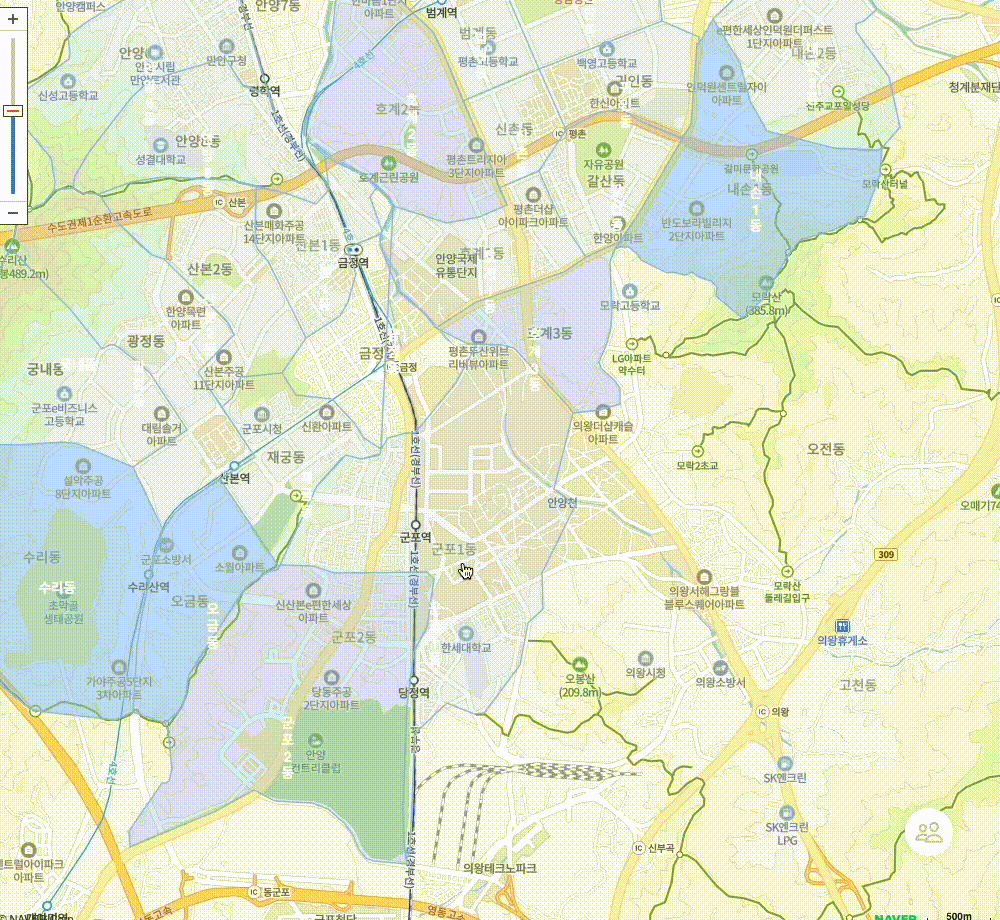 Map Polygon과 Marker 최적화