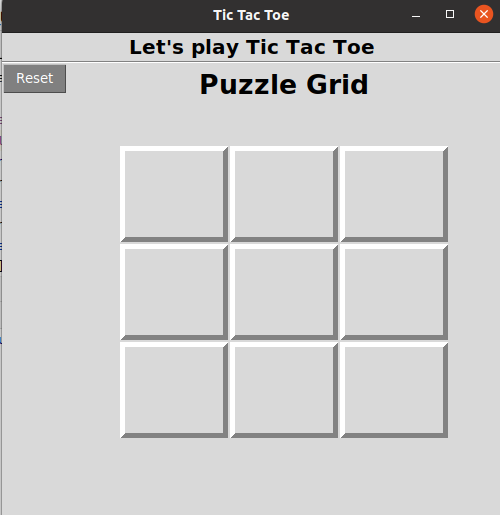 Tic Tac Toe game with GUI using tkinter in Python - GeeksforGeeks