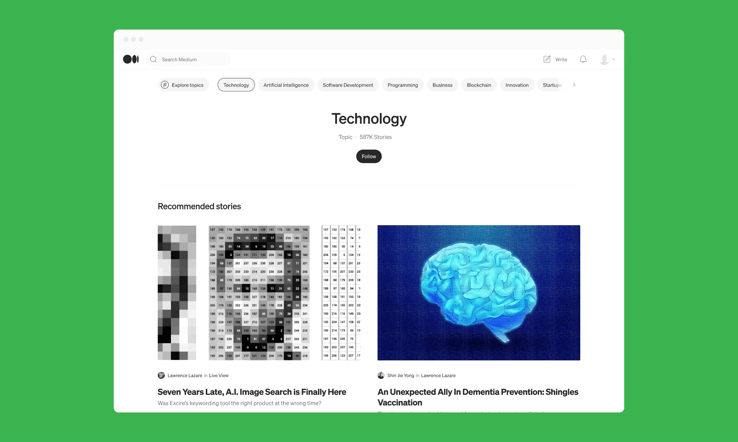 Screenshots of new Topic pages for desktop web, fading between different possible topics you can view.