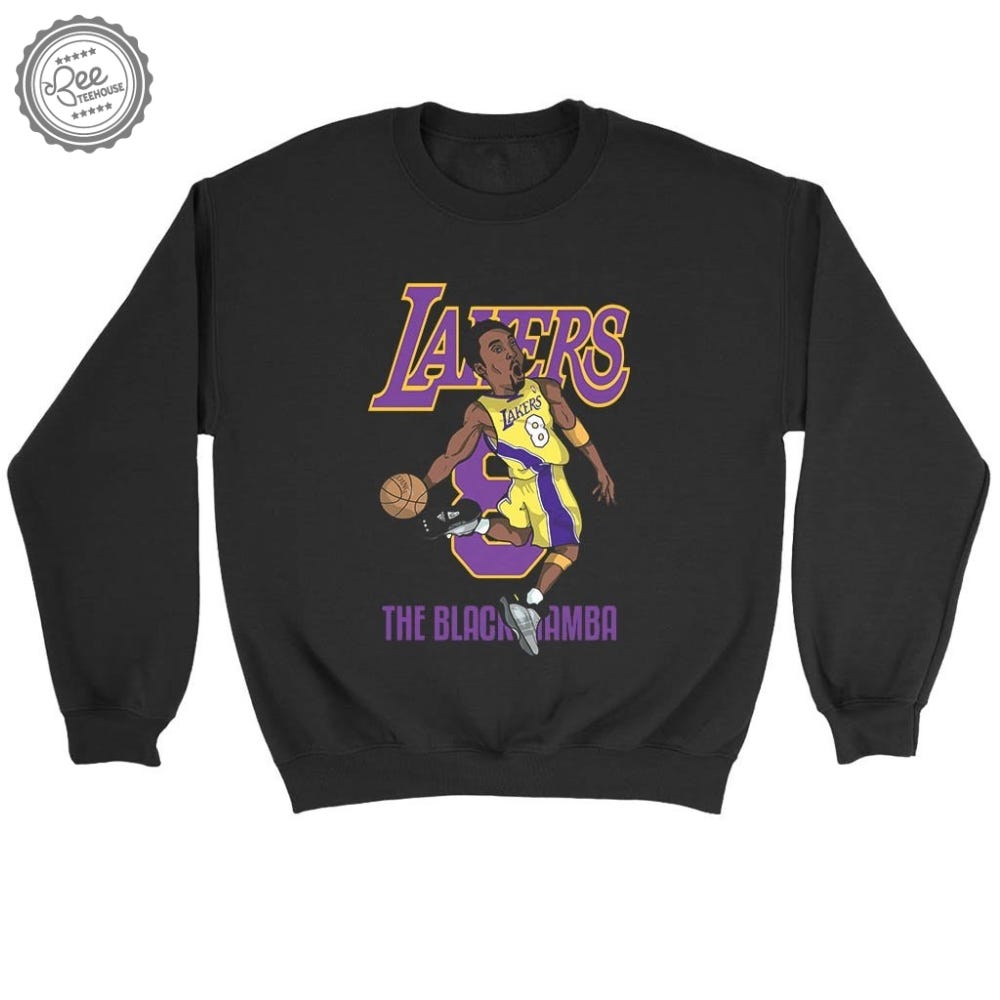 Kobe Bryant 8 Lakers The Black Mamba Sweatshirt Tshirt Hoodie Mens ...