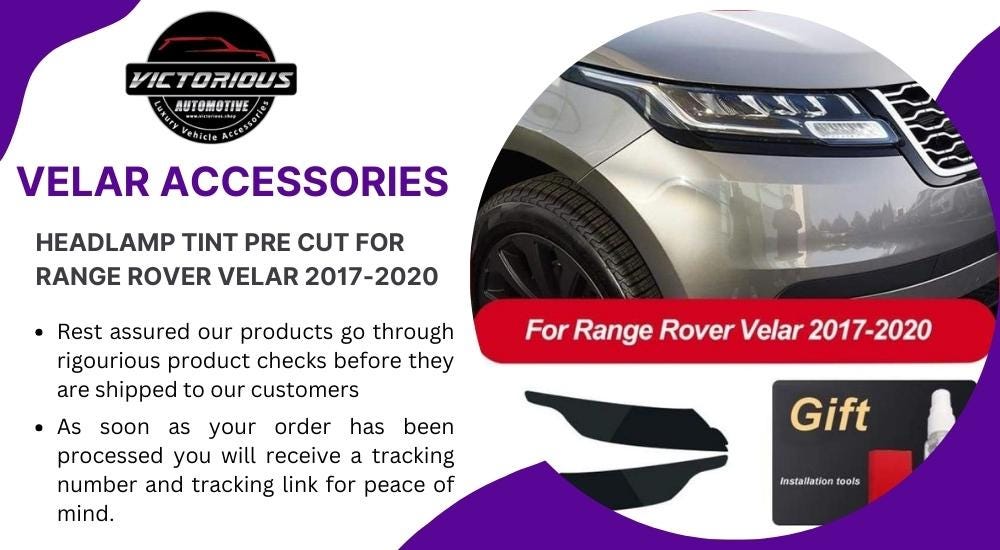 Range rover store velar accessories