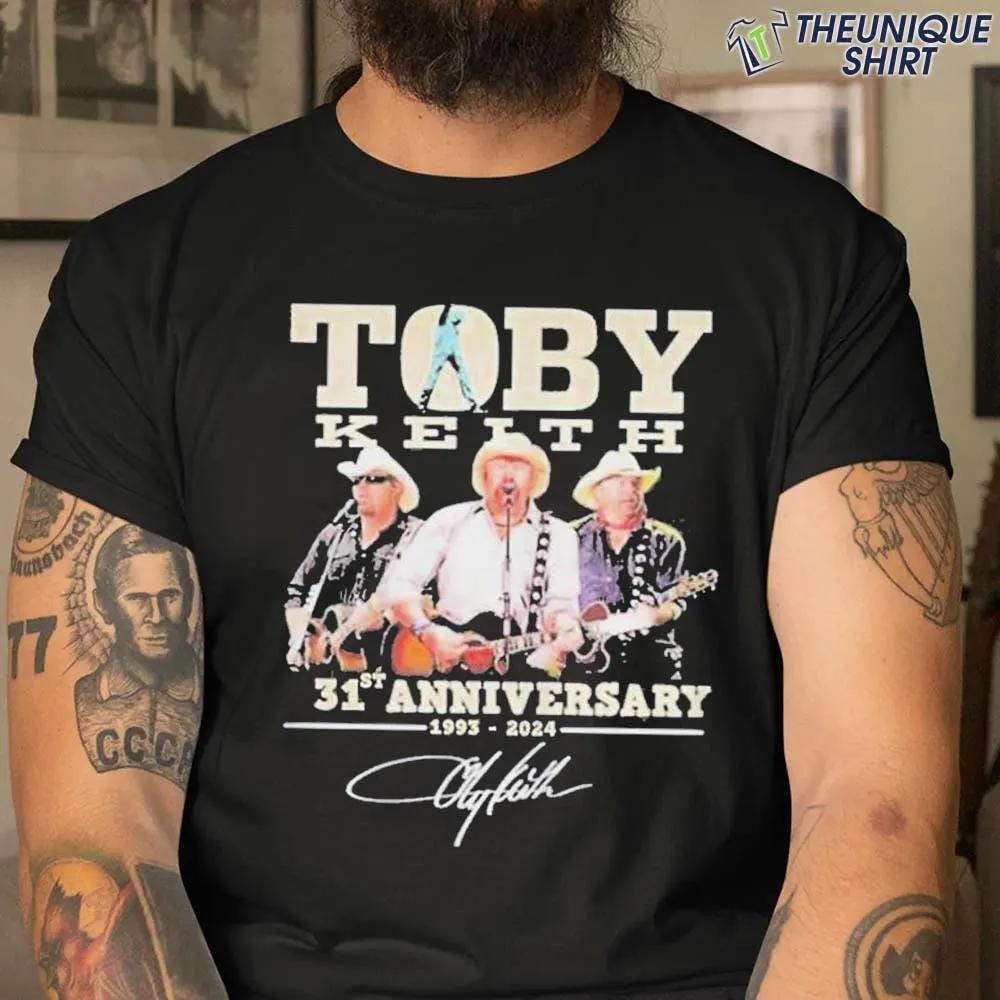 Toby Keith 31st Anniversary 1993 2024 Signature Shirt | by Daniel ...