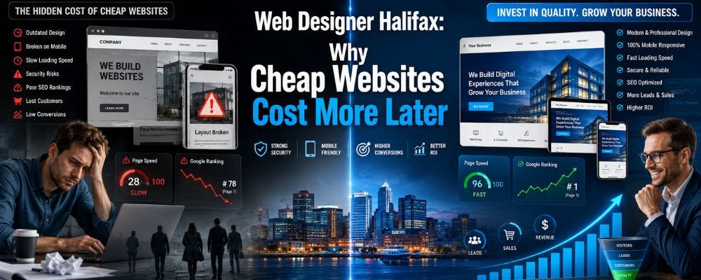 Web Designer Halifax: Why Cheap Websites Cost More Later
