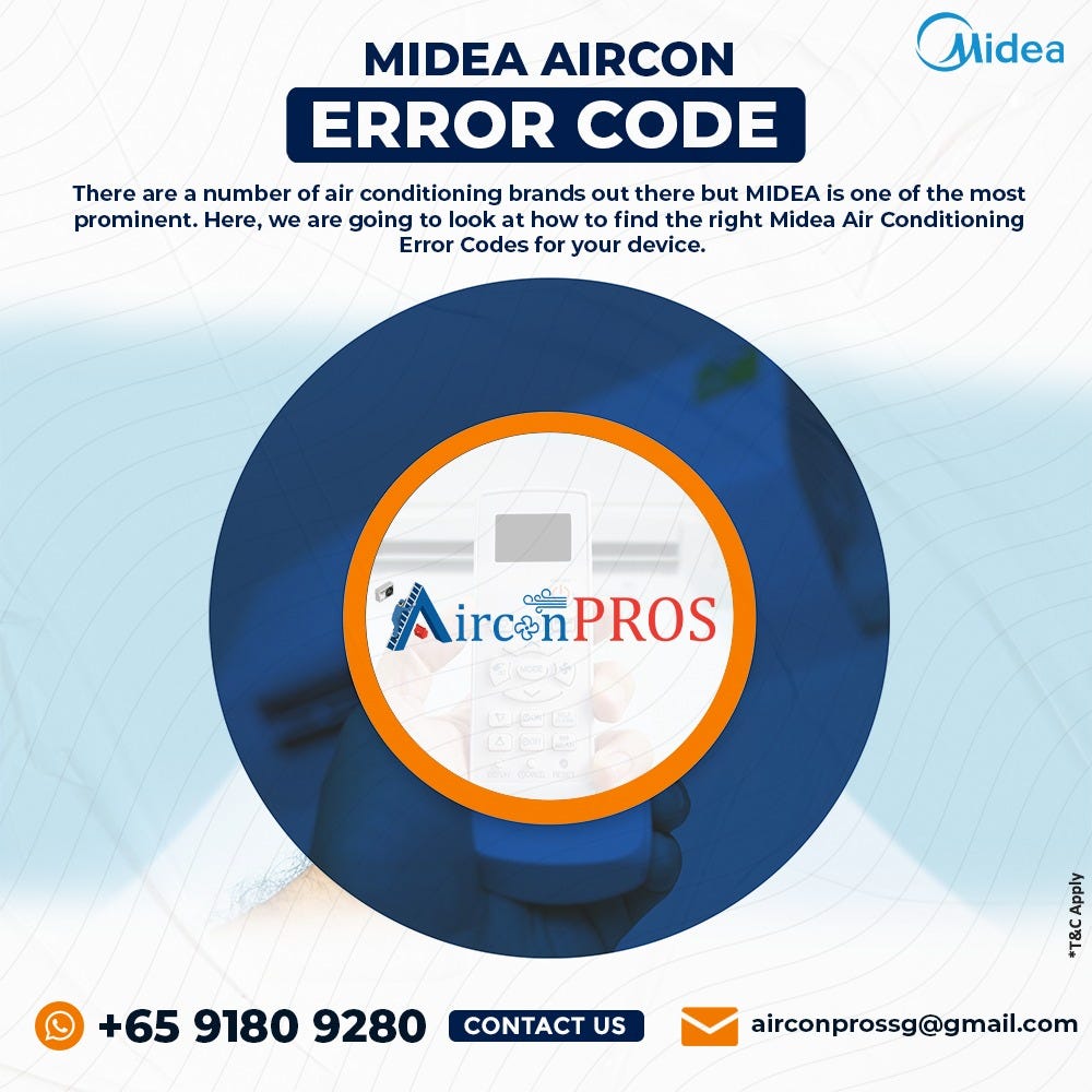 Midea aircon error code airconpros singapore Medium