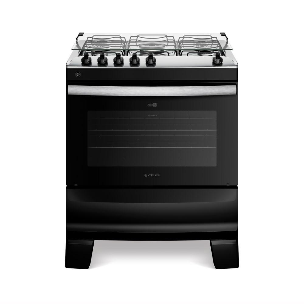 Review Completo: Fogão Atlas 5 Bocas Com Mesa de Inox Agile Up Preto Bivolt