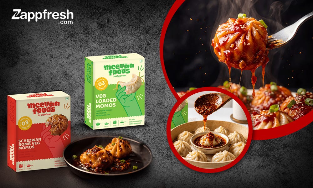Schezwan Veg Momos