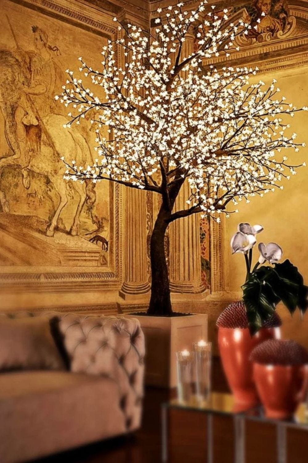 Waterproof Cherry Blossom LED Tree - Etsyhomedecorsellerr - Medium