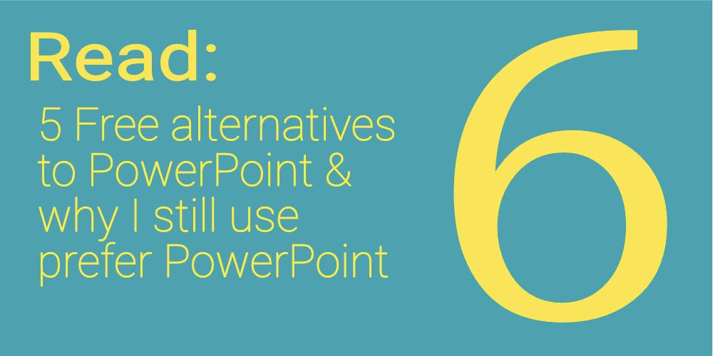 Why do I still use PowerPoint when there are plenty of free