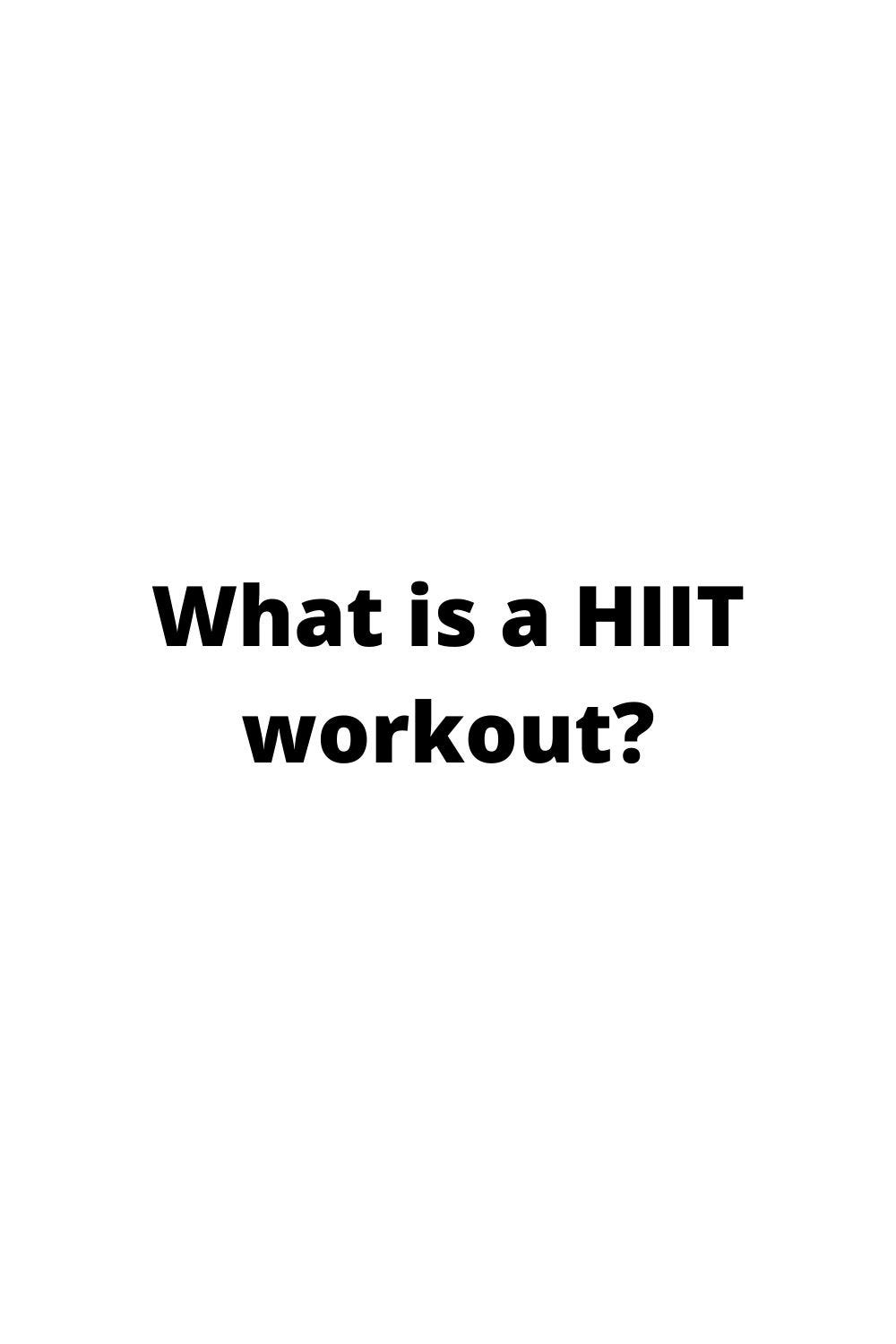 What is a HIIT workout?. What is a HIIT workout? by SHOP DEAL Medium
