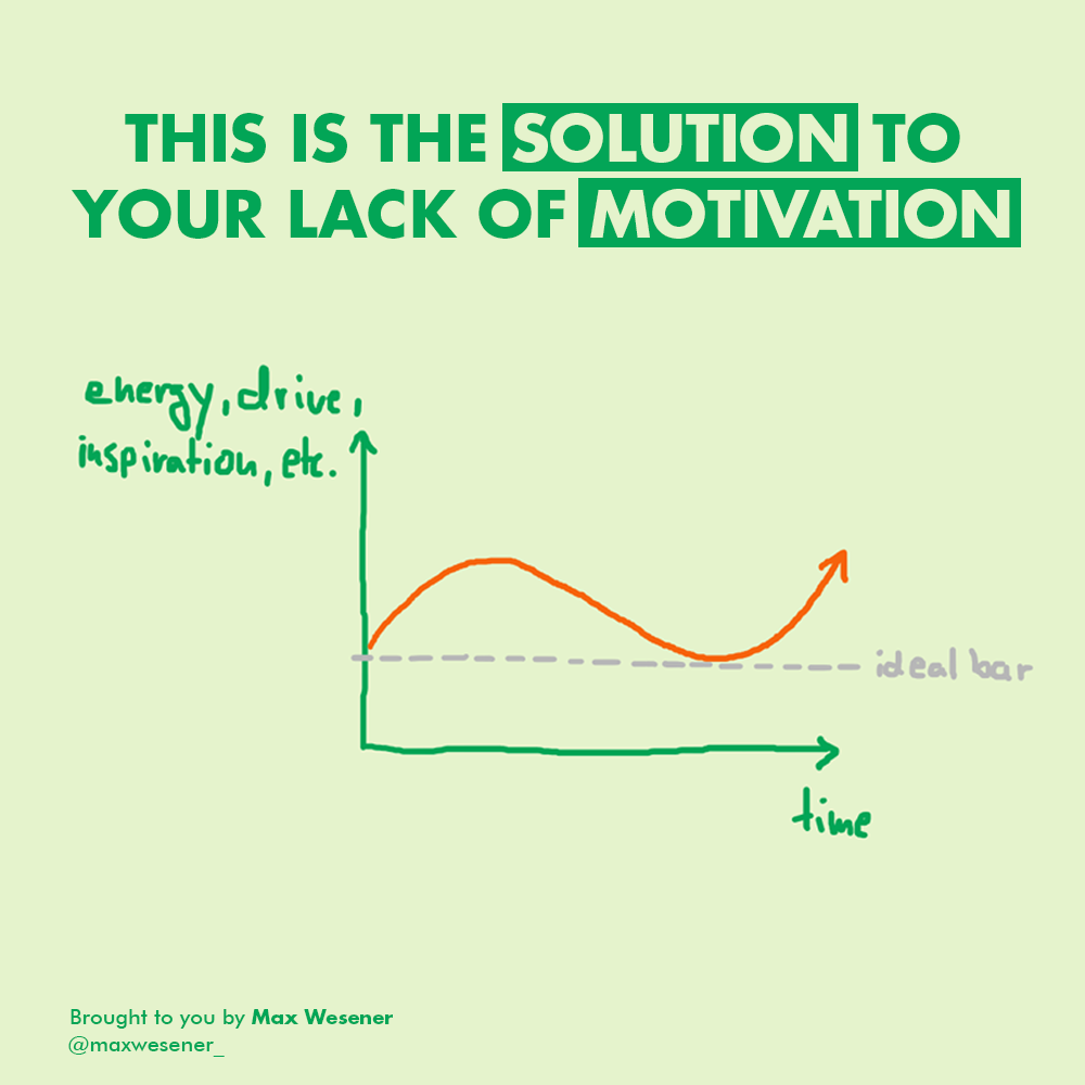 This Is The Solution to Your Lack of Motivation | by Max Wesener | Medium