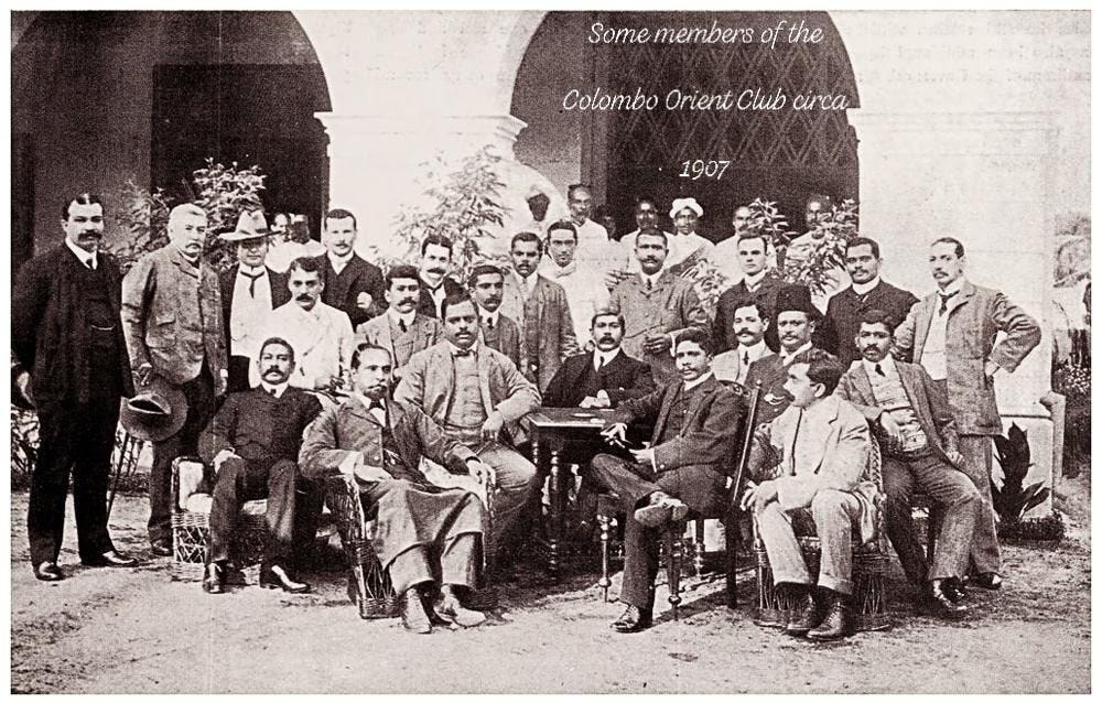 Members of the Orient Club circa 1907. Source Facebook