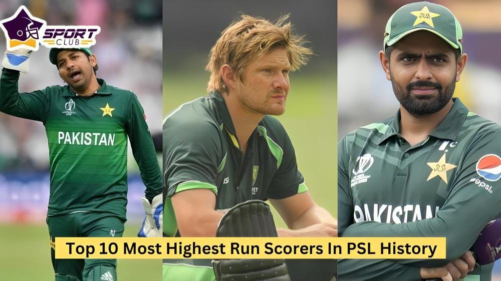 Top 10 Most Highest Run Scorers In PSL History - Miyo chakma - Medium