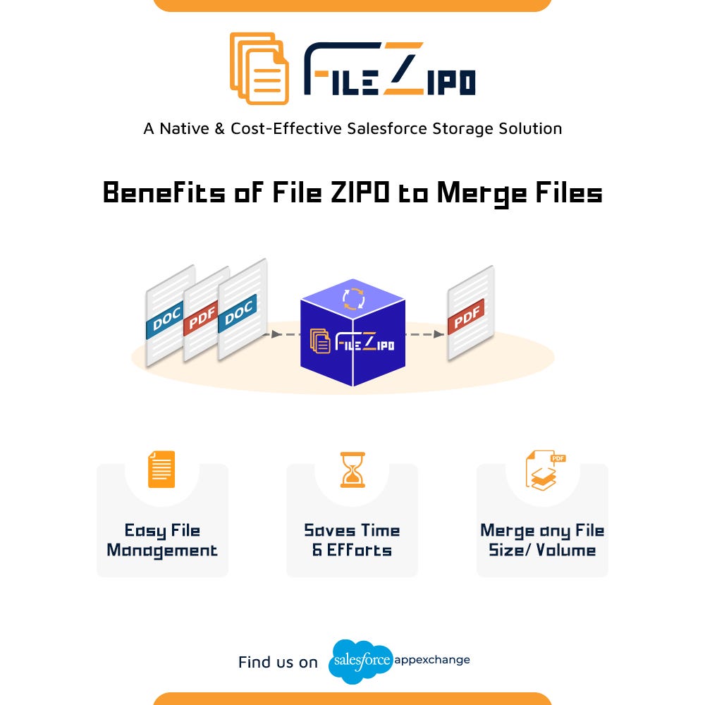 Benefits of File ZIPO to Merge Salesforce Files and Attachments File