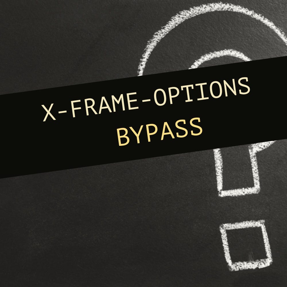 Bypassing xframeoptions. What exactly is XFrameOptions ? by