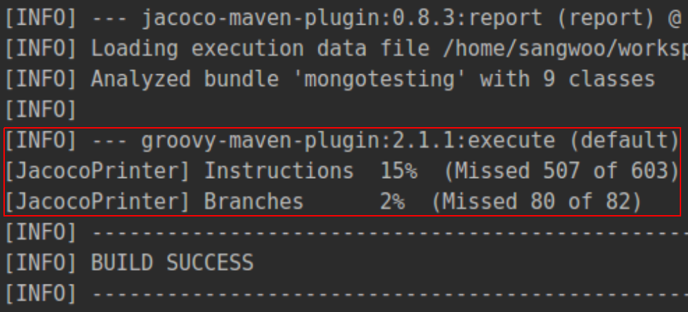 How to display Jacoco summary in Maven console output | by Sangwoo Lee ...