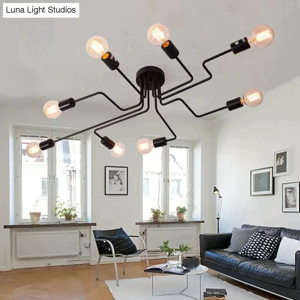 Bedroom Ceiling Light Fixture - Luna Light Studios - Medium