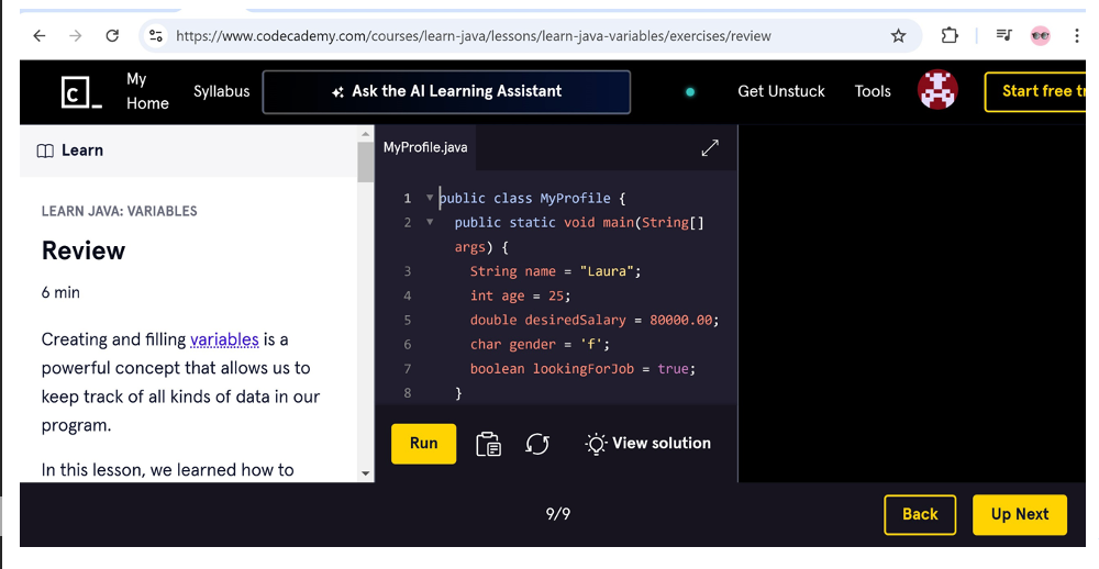 Reflections on Completing Coding Exercise on codecademy.com | by Yiwen ...
