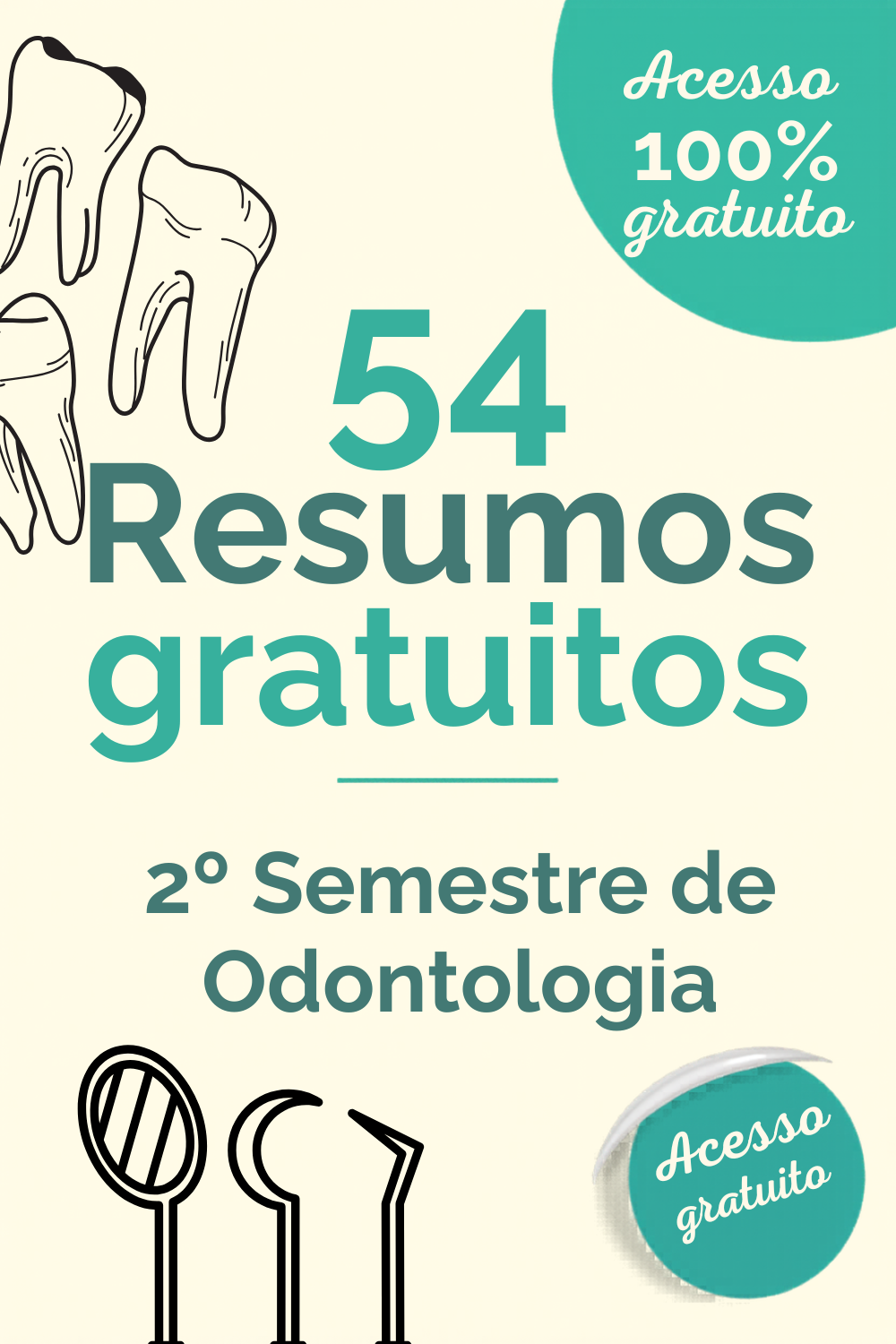 54 Resumos gratuitos para o 2º Semestre de Odontologia