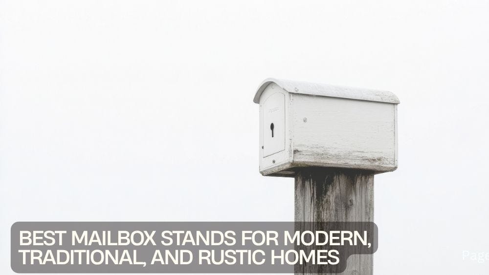 Best Mailbox Stands for Modern, Traditional, and Rustic Homes