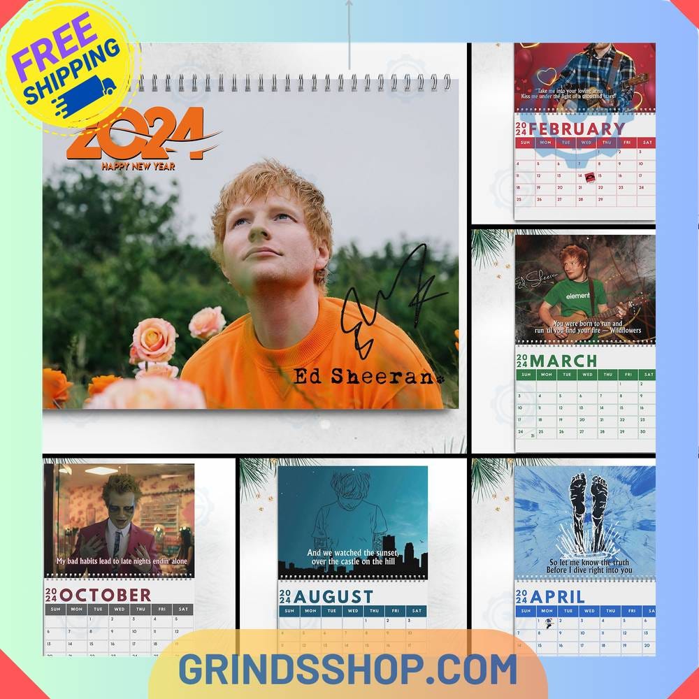 ED SHEERAN 2024 WALL HANGING CALENDAR | by Dholekisrav | Jan, 2024 | Medium